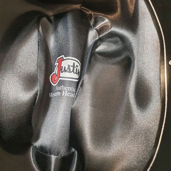 Justin Boots Black Cowboy Hat - Picture 3 of 6